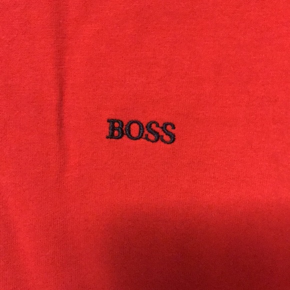Hugo Boss Golf Sport Men’s Long Sleeve Sweat Shirt Red Size XXL - Picture 2 of 7